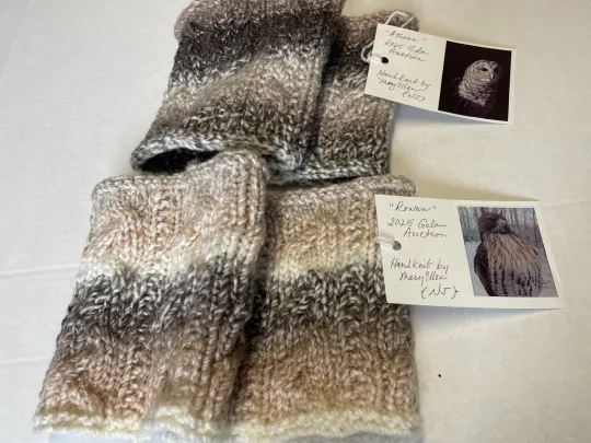 Hand-knit gaiters